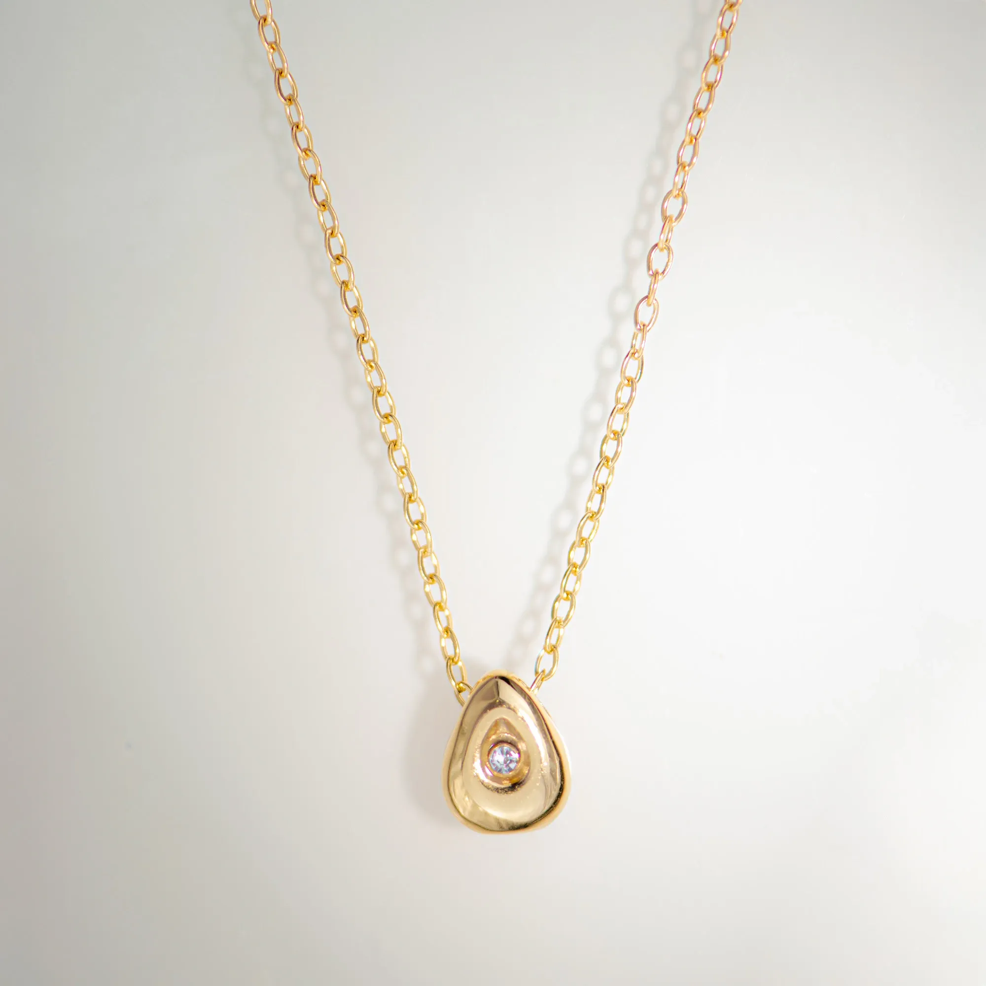Pendentif Goutte d'Eau, doré