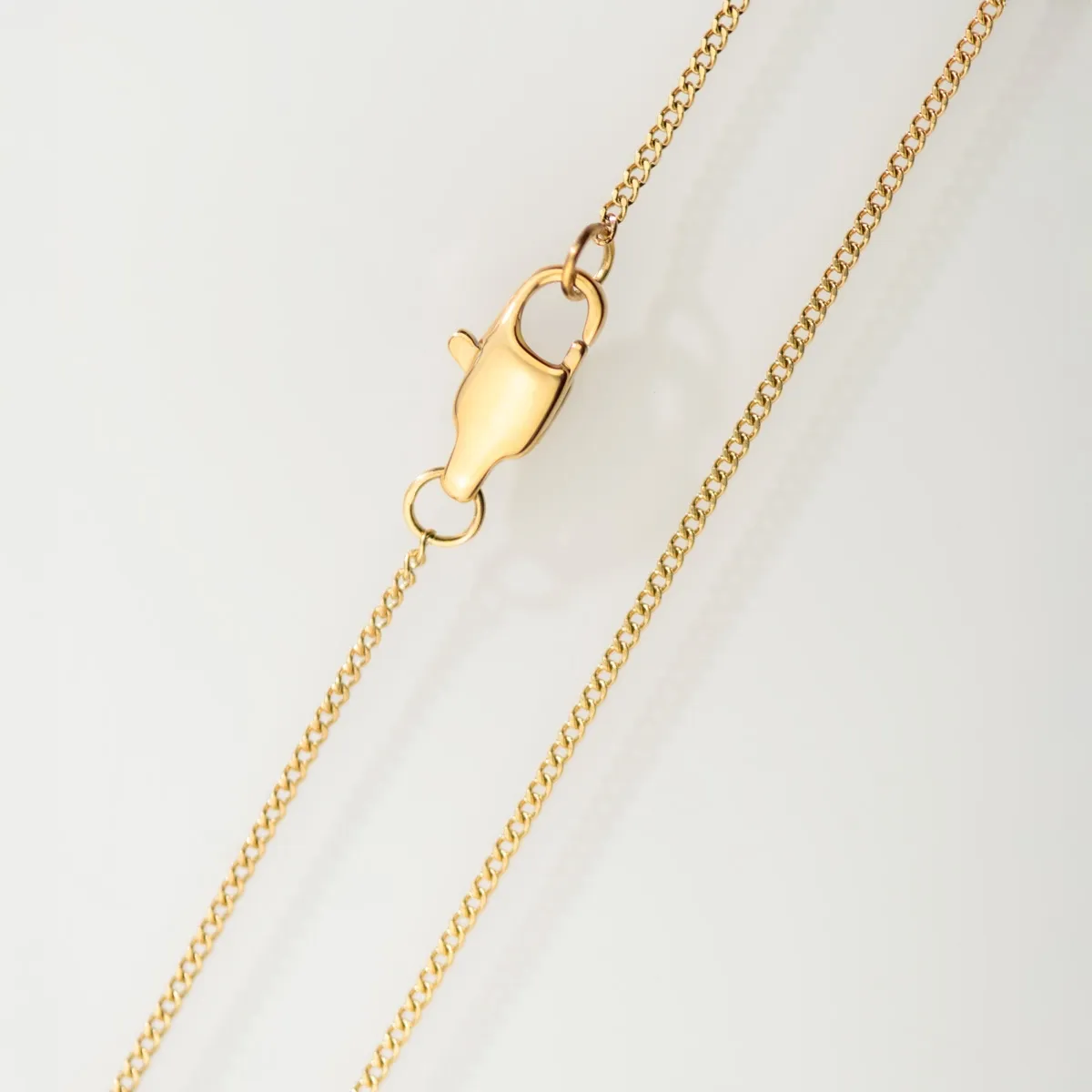 Pendentif Forma, maille gourmette, doré — 3