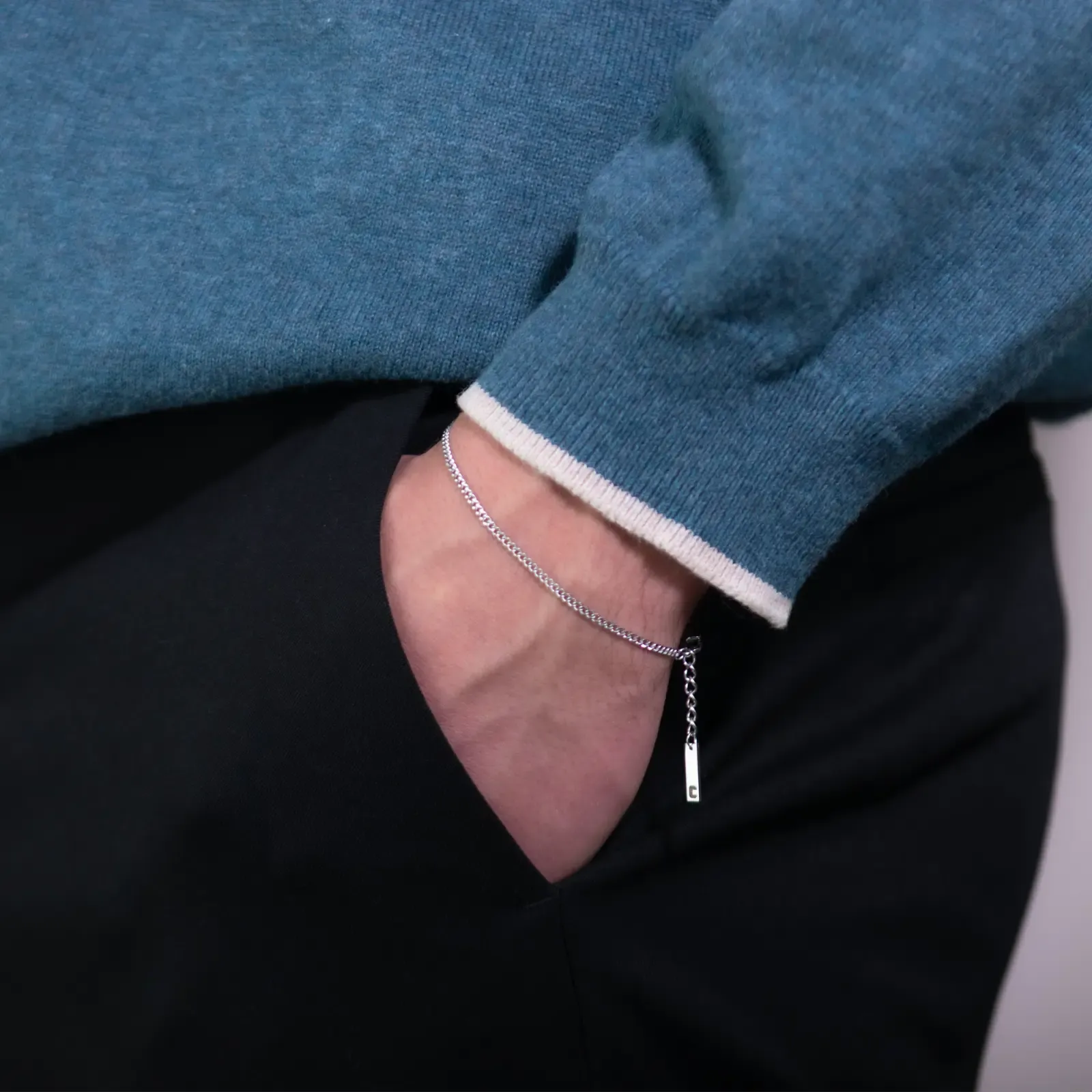 Bracelet Forma, maille gourmette, argenté — 3