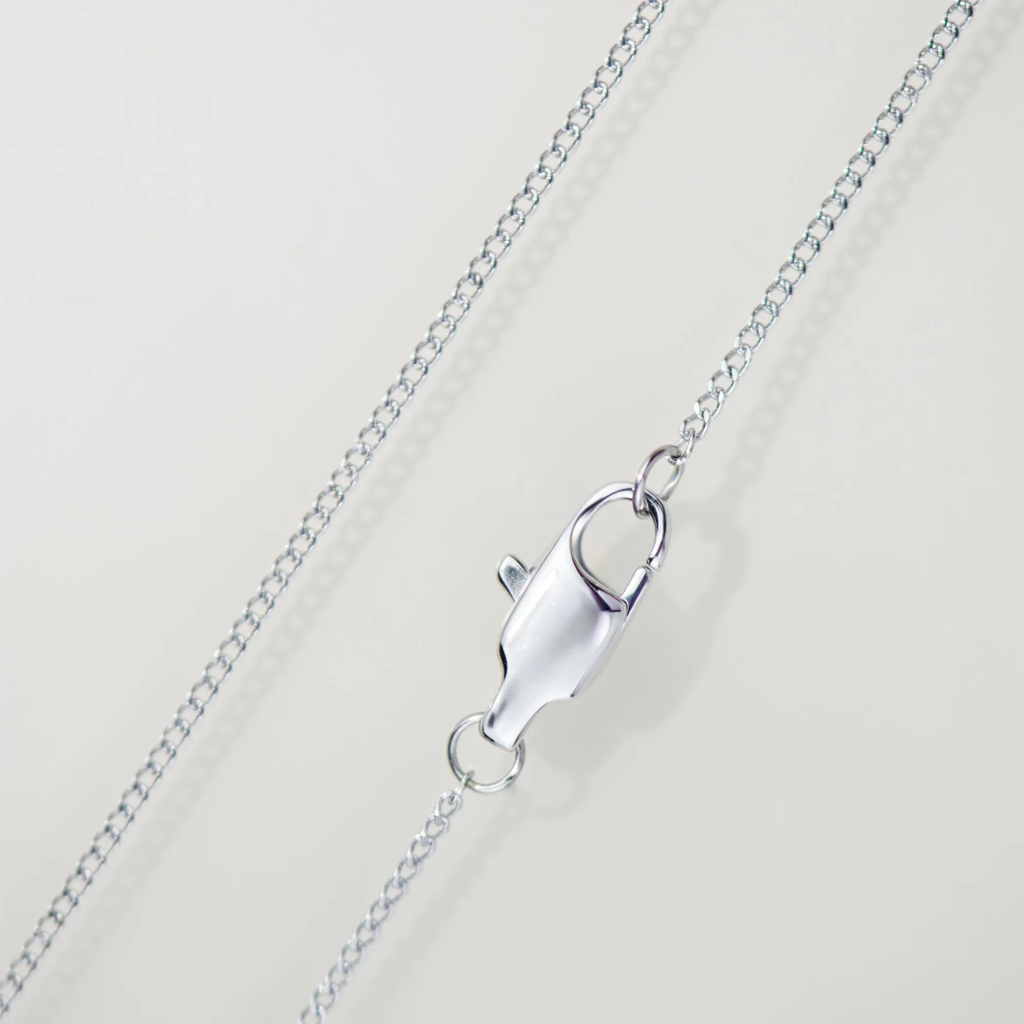 Pendentif Forma, maille gourmette, argenté — 3